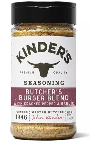 Hgu Seasonings Pantry Essentials Kinders (9oz, Kinder's Butcher's Burger Blend Seasoning, 9 oz.)