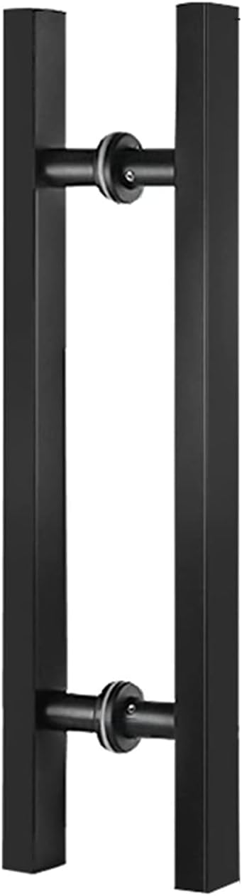 Double Shower Screen Door Handle Black Push and Pull Bathroom Door Knobs Grab Bar Stainless Steel Replacement Parts (Size : 700mm) (Black 900mm)