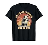Vintage Racoon The Horrors Last But My Mental Health Also T-Shirt