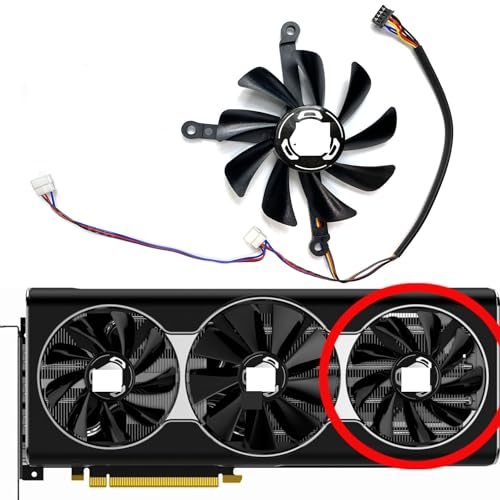 �m�[�g�p�\�R�����i XFX�pRadeon RX5700XT 8GB THICC III Ultra�O���t�B�b�N�J�[�h�p�����t�@��(Right fan)