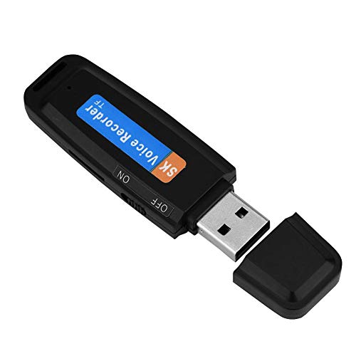 Tangxi USB 2.0 cyfrowy dyktafon sprzęt do wykładów, mini rejestrator audio obsługuje kartę TF, W...