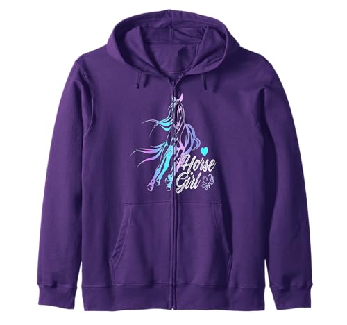Girl That Loves Horses - Camisa de caballo para niñas y mujeres Sudadera con Capucha