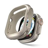 SwitchEasy Aircraft-Grade Aluminum Apple Watch Ultra 2 Case & Ultra Case 49mm, Aluminum Shell with Shock-Absorbing Inner Bumper Maxed Protection, Odyssey - Titanium