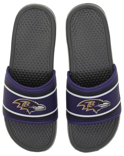 Image of FOCO NFL Team Printed Slide Sandals - Officially Licensed Football Fan Footwear for Comfort & Style