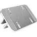 Produktbild DIGITUS vertikaler Notebook-Ständer  Variable Größe 7,7-40 mm  Silikon-Pads im Inneren  Anti-Rutschpads  Zeitloses Aluminium-Design  Silber