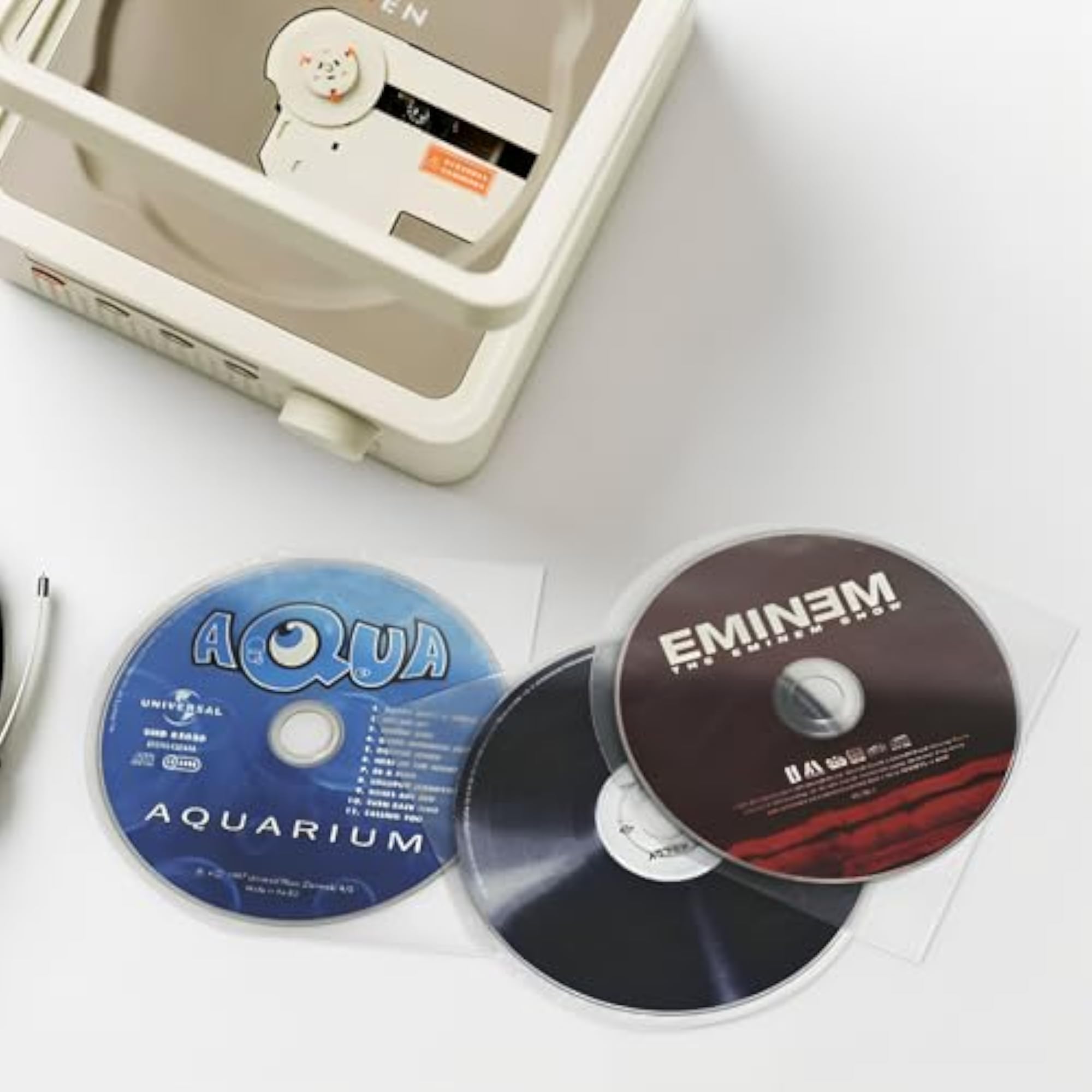 200PCS CD/DVD Inner Sleeves Transparent Plastic Sleeve