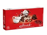 Snob Confetteria di Alta Classe Confetti Color ROSSO Mandorla Tostata Ricoperta di Cioccolato al Latte Senza Glutine (Gluten Free) per crispo 500g