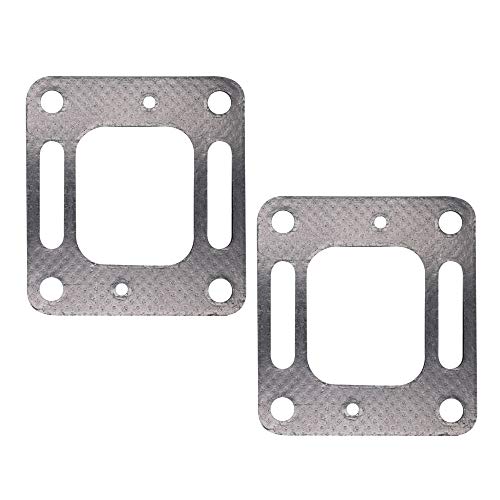 HuthBrother 18-0897 Exhaust Restricted Elbow Risers Gasket for Mercury Mercruiser V6 V8 Bravo 27-863724 27-41813 2 Pack Set
