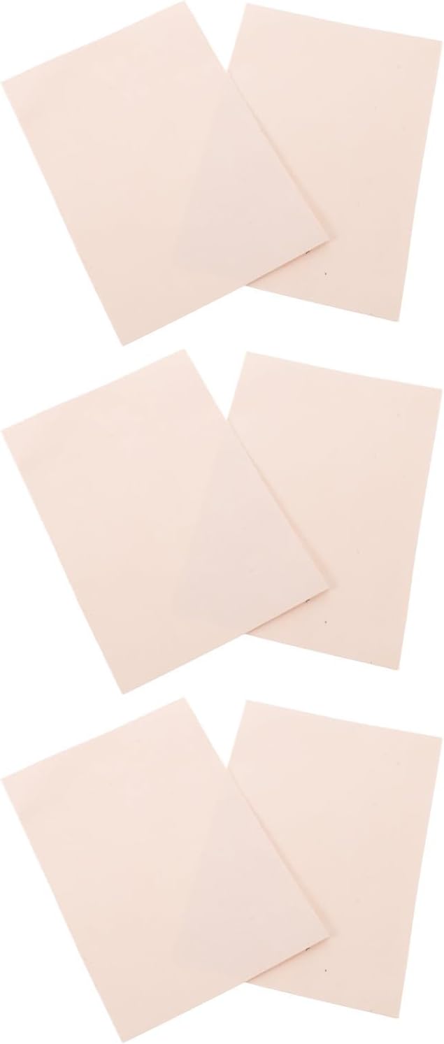 6pcs Suede Sole Pads for Dance Shoes, Self-Adhesive Square Non-Slip Shoe Pads, Beige Sole Protectors Soft, Sturdy Surface for Indoor Dance Floors and Studio Use