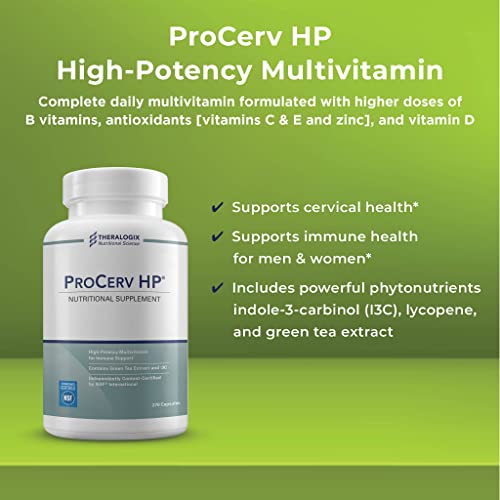 Procerv Hp High Potency Multivitamin | Immune Health & Cervical Support | Indole-3-Carbinol (I3C), Green Tea Extract And More | 90 Day Supply #TOP2