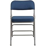 Flash Furniture-Folding Chair-Navy Fabric, Metal