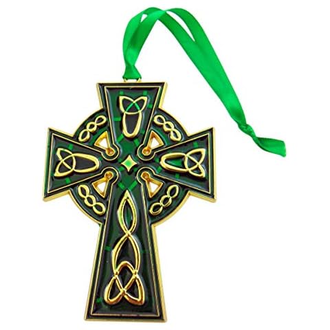 Celtic Cross Irish Christmas Ornament Decoration, 4 1/2 Inch Cover