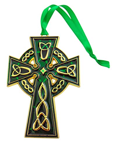 Celtic Cross Irish Christmas Ornament Tree Decoration, 4 1/2 Inch