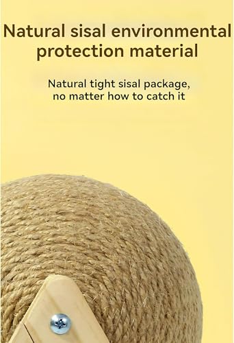 Rascador de Sisal para Gatos con Bola Mediano miniatura 3