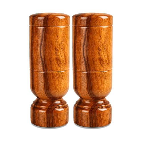 Image of Polished Vijaysar Heartwood Ayurvedic Glass /Tumbler |Lab Tested | Indian Kino Tree Wooden Tumbler | Vijaysar Herbal Glass, Natural Wellness Cup (2 PC)
