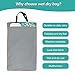 wegreeco Reusable Hanging Wet Dry Cloth Diaper Bag (Grey)
