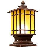 100% brandneue Outdoor-Post-Leuchten, patentierte Montage-Kit und CE-Zertifizierung, einfach zu installieren, zu installieren, zu reinigen und Lampen ersetzen, müssen ausgeschaltet werden.