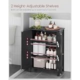VASAGLE-Freestanding Storage Cabinet-Ink Black