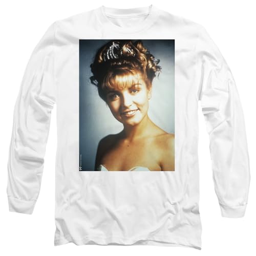 Twin Peaks (1990) Twin Peaks Laura Palmer Mens Long Sleeve T Shirt, White, L