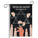 Nepnuser Linen Jews Holocaust Garden Flag Israel Jewish Shoah Remembrance Day Indoor Outdoor Lawn Front Yard...