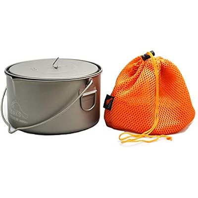 TOAKS Titanium 2000ml Pot with Bail Handle