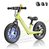 wonzeal Kids Balance Bike with Colorful Lighting...