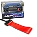 iJDMTOY Track Racing Style Red Towing Strap for 2006-up Lexus IS200t IS250 IS300 IS350 is-F, 2011-up Lexus CT200h & 2015-up Lexus RC200t RC300 RC350 RCF, Tow Hole Adapter Mounted Nylon Loop Hook