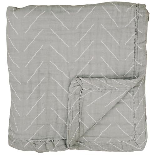 Image of Mebie Baby Muslin Quilt, Desert Sage, 100% Cotton Baby Blanket for Girls and Boys, Newborns, Toddlers, Soft Swaddle, 47"x47"
