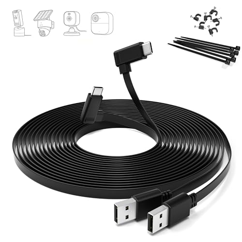 Itramax Flat USB C Cable 10FT/3M,2Pack Right Angle Long Type C Charger Cord by Itramax - Used condition - US$12.87