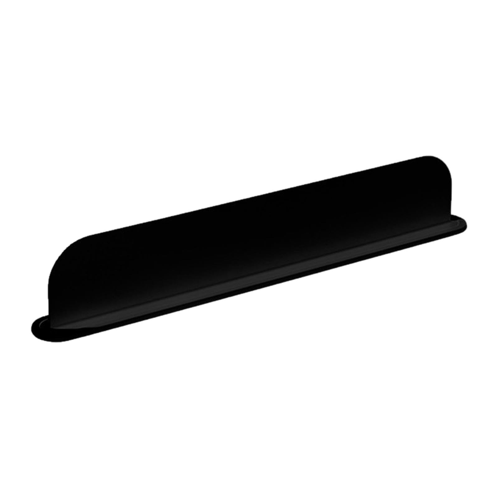 ATORSE Silicone Sink Splash Guard for Bathroom Accessory Lightweight 19.3x2x3.3inch Black