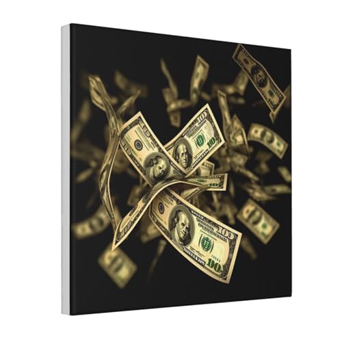 Toile murale dollar argent pour booster votre déco de bureau moderne