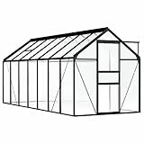 【Aluminium Gewächshaus】Dieses geräumige Gewächshaus bietet Platz für eine beträchtliche Anzahl von Pflanzen und ist eine hervorragende Lösung, um Ihre Pflanzen vor der Kälte zu schützen