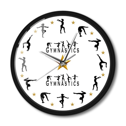 Timethink Gymnastics Wall Clock, 12
