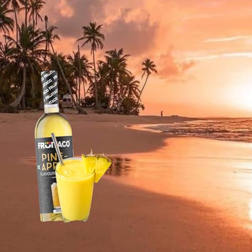 Image of Fruitaco Pine Apple Syrup: Perfect Mixer for Enhancing Mocktails & Cocktails, Drinks, and Mojitos at Parties, Conveniently Packaged in a 750ml Bottle for All Your Mixing Needs | Non-Alcoholic