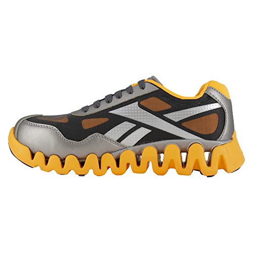 Reebok Work Women's Zig Pulse Work Silver and Orange Composite Toe