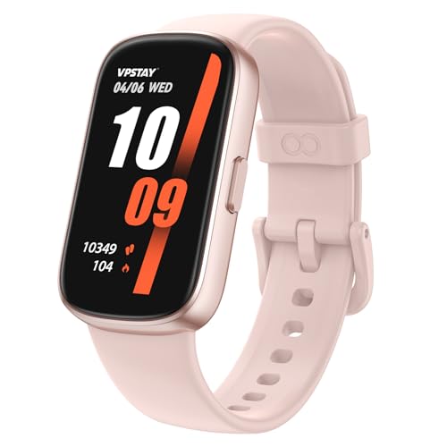 VPSTAY Fitness Tracker Watch with 24/7 Heart Rate Sleep Blood Oxygen Monitor, IP68 Waterproof Smart Watch, Step Calorie Counter Pedometer Health Activity Trackers and SmartWatches for Men Women