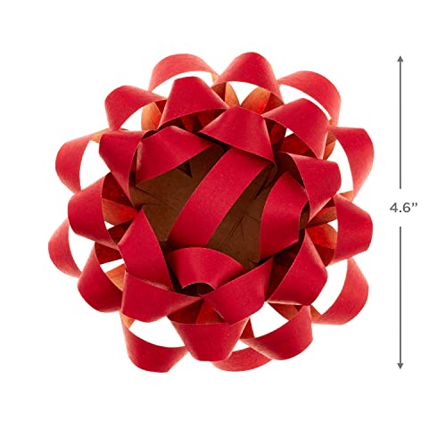 image for Hallmark Kraft Paper Gift Bows (5 Bows: Gold, White, Blue, Red, Pink) 