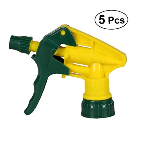 Angoter 5 Pcs Heavy Duty Industrial Chemical Resistant Trigger Sprayer Low Fatigue for Gardening Car Detailing Window Cleaning Romdom Color