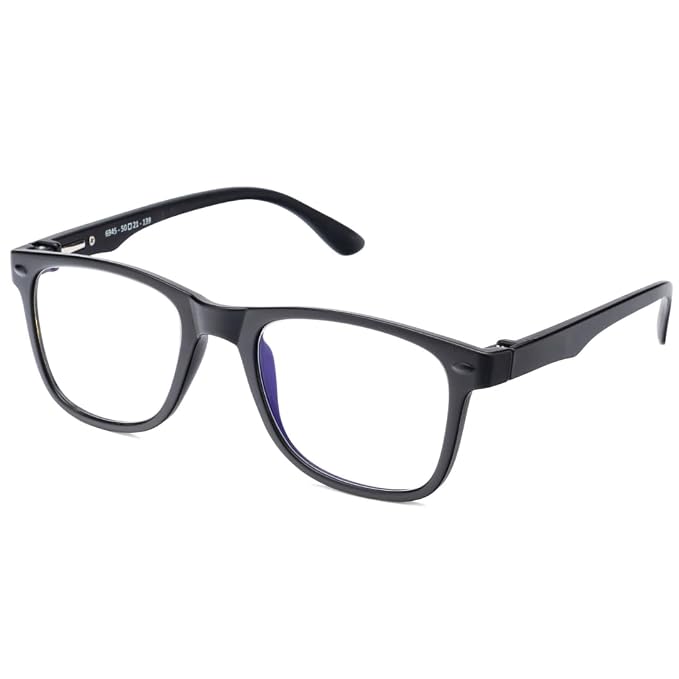 Aferelle ® Unisex Zero Power Blue Cut Computer Glasses | Help Better Sleep Pattern| Gaming Glasses | Anti Glare, | UV Protection Specs TV | Men & Women | Columbia Resin CR Lens |Square| Medium