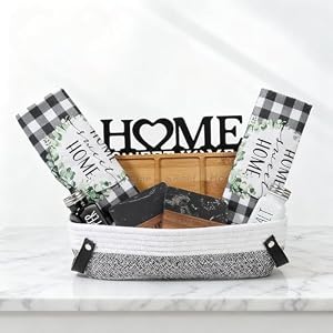 House Warming Gifts New Home, 10 Pcs Housewarming Gift Ideas, New House Gift Basket for Homeowners Couples Women, Closing Gifts for Home Buyers
