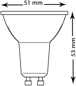 Osram LED ampul, reflektör, GU10, gün ışığı beyazı, 6500K, kısılabilir değil, 36° [Enerji Sınıfı A]