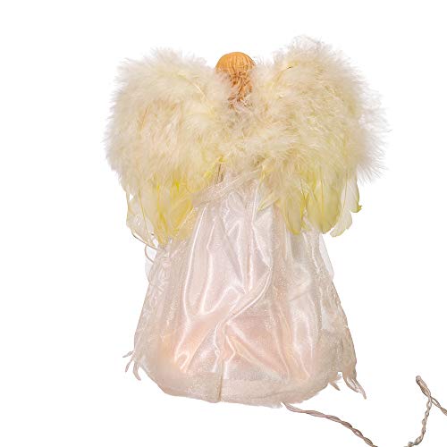 Kurt Adler Pre-lit Ivory Angel Tree Topper #TOP11