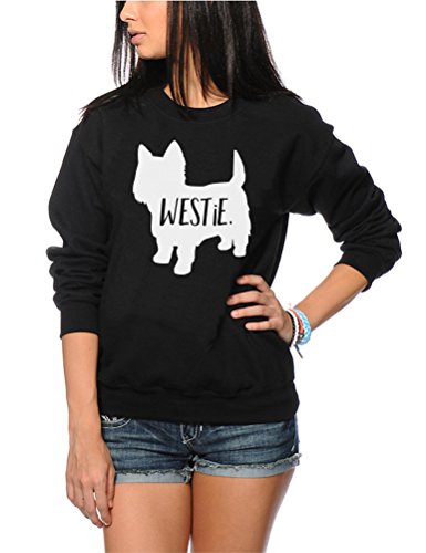 Image of HotScamp Westie Dog Women's Sweatshirt - Black X-Small