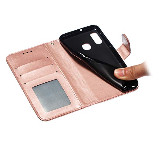 Protection Samsung Galaxy A10E coque fine Mandala Rose Gold LEECOCO LD - 5