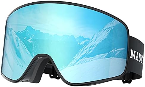 MADEYES Ski Snowboard Snow Goggles Magnetic Interchangeable Snowboarding Skiing Snowmobile Goggles Glasses Men Women Adult
