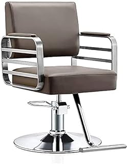 Salon Chair Hydraulic Chair for Business or Home, Beauty Chair Hair Salon Chair Beauty Shampoo Barbering Chair Hairdressing Swivel Chair Modern Salon Barber Chair (420 lbs) (Grey B)