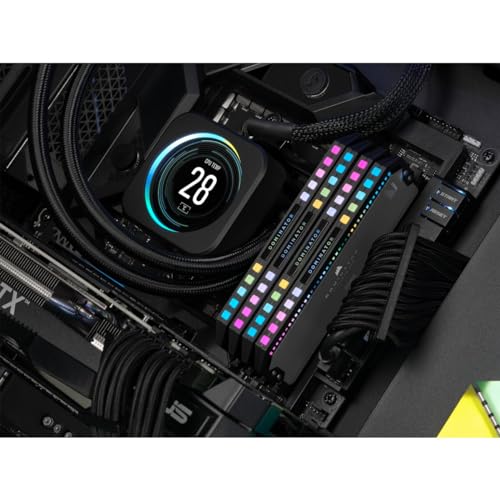 Image of CORSAIR Dominator Platinum RGB DDR5 64GB (4x16GB) DDR5 5600MHz CL36 AMD Expo Intel XMP iCUE Compatible Computer Memory - Gray (CMT64GX5M4B5600Z36)