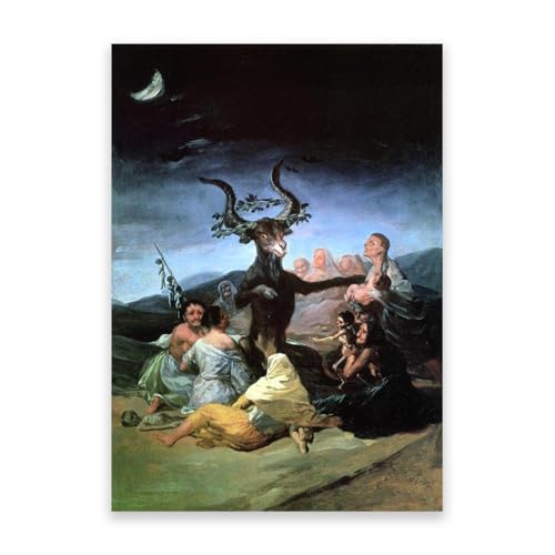 Peinture Francisco Goya Romantisme Tableau Célèbre Toile Salon 70x110