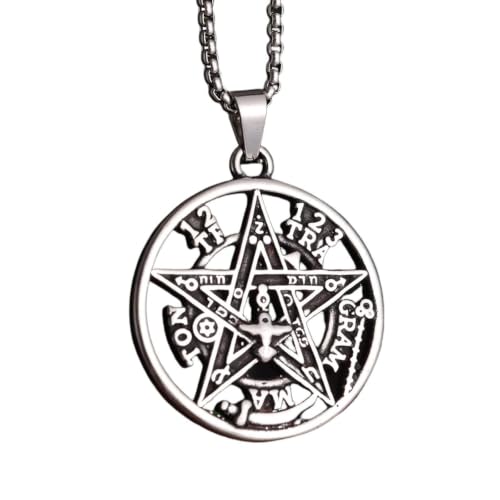 Bijoux pentagramme de sorcellerie pendentif mystique idée cadeau homme