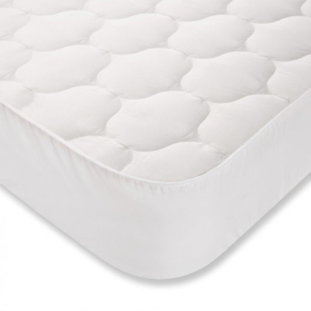 Moshy Cubrecolchón Acolchado Fresh Energy, Termorregulador con PCM, Tejido 100% Algodón, Fresco Reversible, Adaptable 180/190/200 cm (150x190 cm)